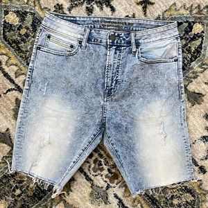 💙 Men’s American Eagle Extreme Flex Denim Cut-Off  Shorts — Size: W32